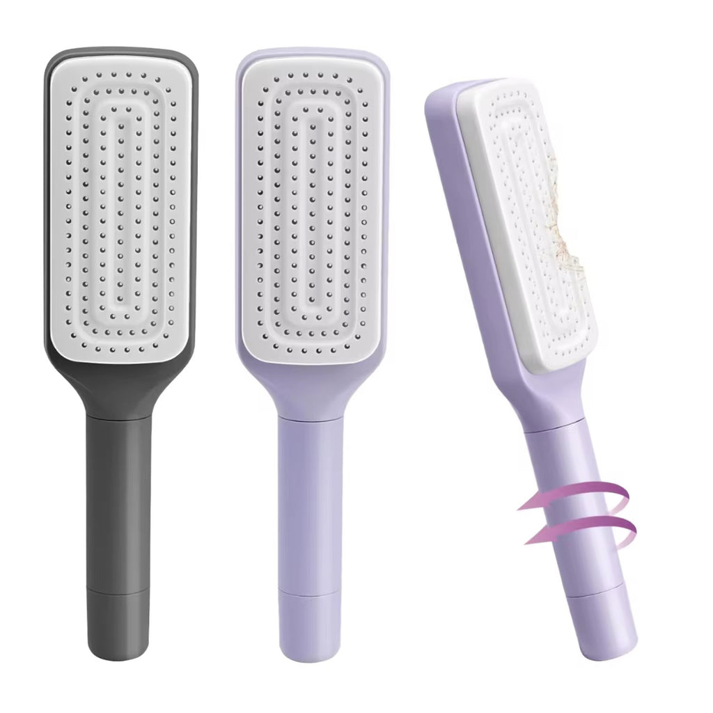 Self Cleaning Retractable Hair Brush