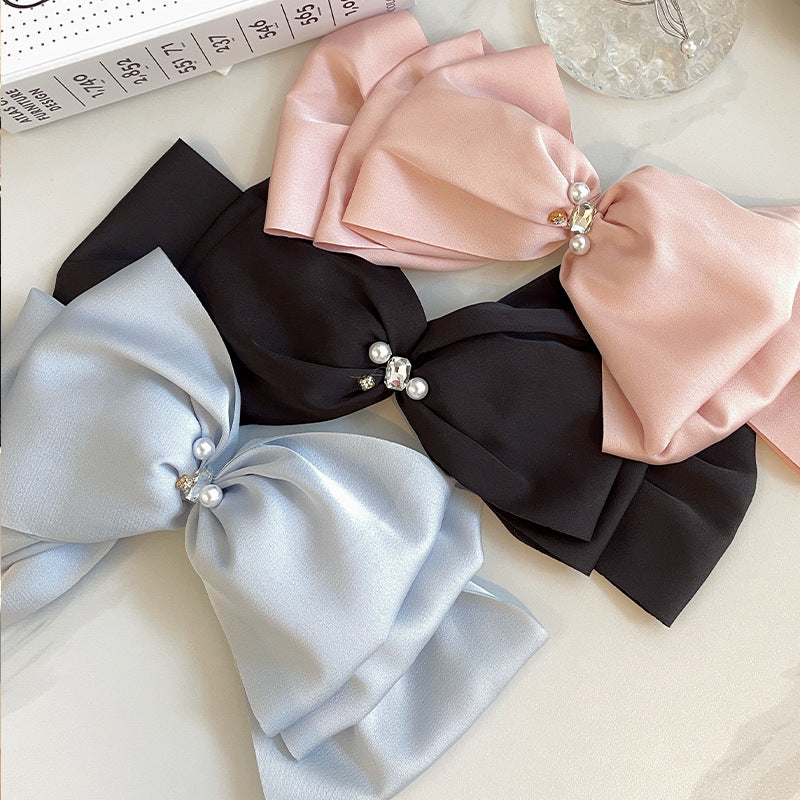 Satin Bow Hair Clip