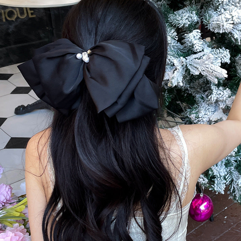 Satin Bow Hair Clip